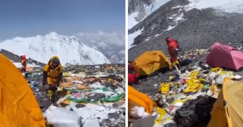 See: A shocking video reveals a terrifying amount of garbage accumulated in the Mount Everest camp