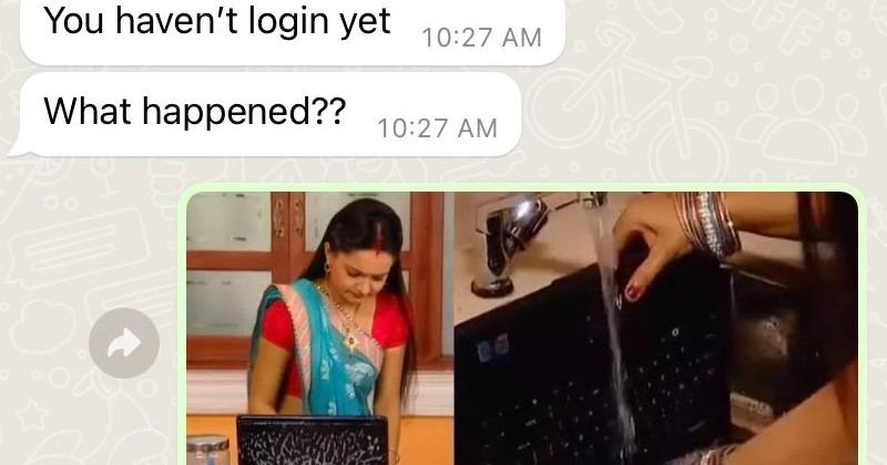 The boss asks the employee why he is offline, he replies with a funny Gopi Bahu meme and wins internet