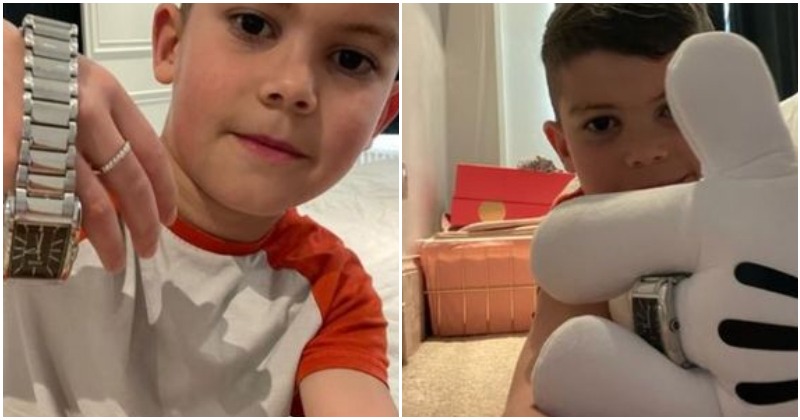 The smartest boy of all!  8-year-old boy tries to sell dad's Hugo Boss watch online to buy his dream bike