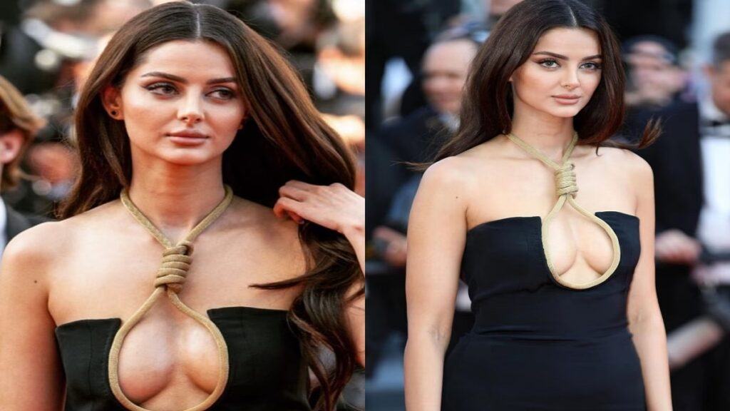 Mahlagha Jaberi: Iranian model's rope dress at Cannes festival sparks controversy online