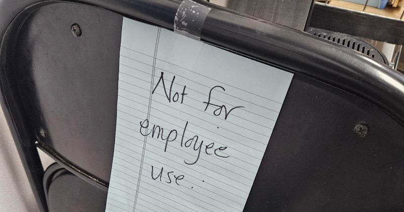 Store owner faces backlash for removing chairs to make employees more productive during breaks